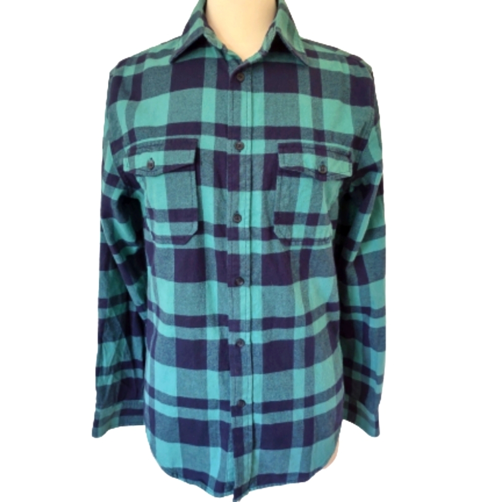 Flannel Shirt Merona Small Teal